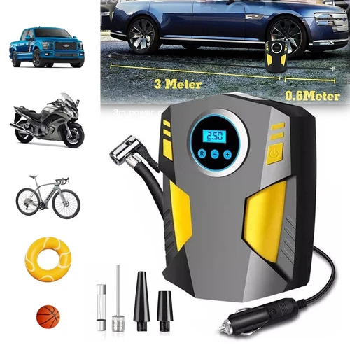 150PSI Car Tire Inflator 12V Digital Electric Auto Air Pump Compressor Portable - Picture 2 of 14