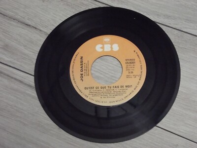 Joe Dassin Qu'est ce que tu Fais de Moi? / Happy Birthday Vinyl 7'' 45 RPM
