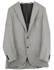 Suitsupply La Spalla Blazer Homme UK 50L Laine Soie Lin Pied De Poule