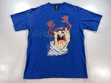 Looney tunes VTG single stitch TAZ Blue Medium Warner Bros Tag Made In USA shirt