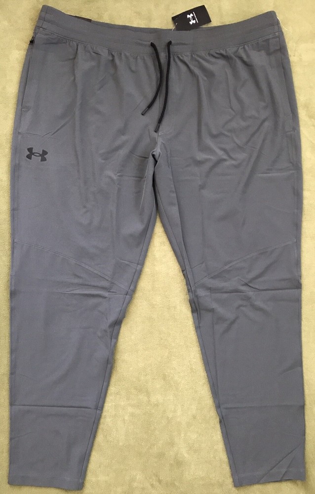 Under Armour Mens 4XLT Sportstyle Elite Tapered Pants Grey NWT 1373863