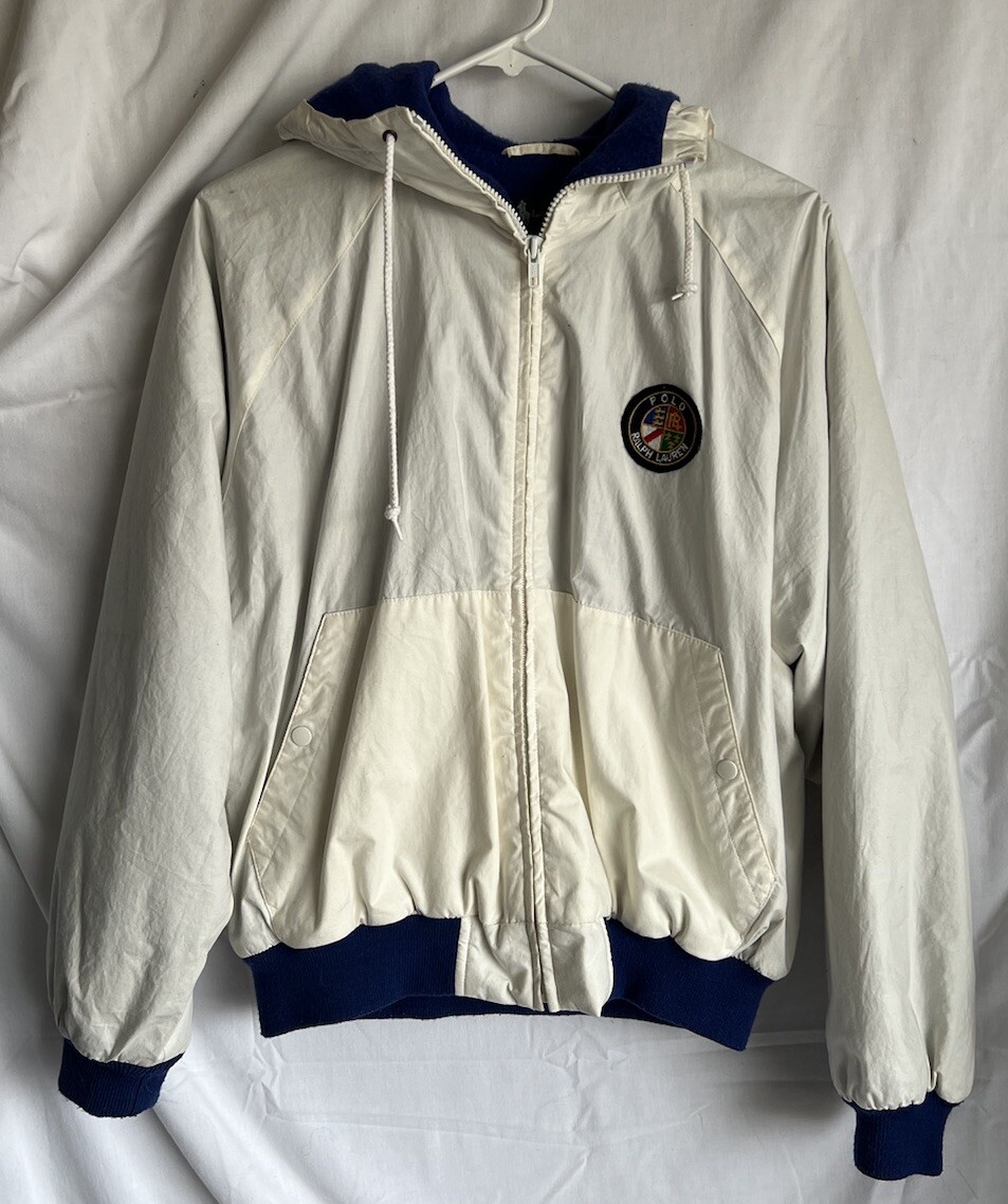 Ralph Lauren POLO RALPH LAUREN Cookie Patch Full-Zip Hoodie, Men's Size L cotton green type Vintage Second Hand