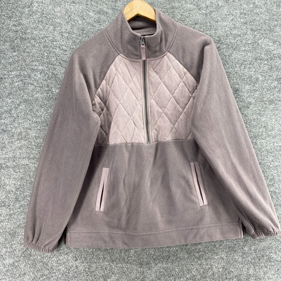 Chaqueta Maurices Mujer M Gris Medio Polar Cremallera Cuello Alto Manga Larga Informal Foto 4 de 4