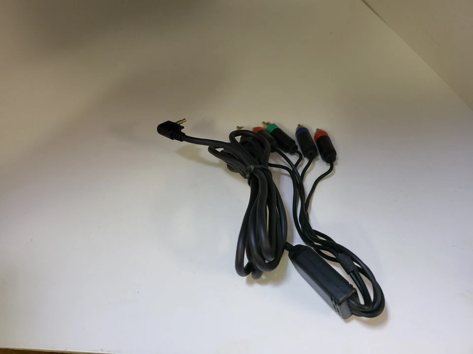 Componente chapado en oro AV TV HDTV cable cable cable para PSP Slim 2000/3000 NUEVO #12E Foto 2 de 3