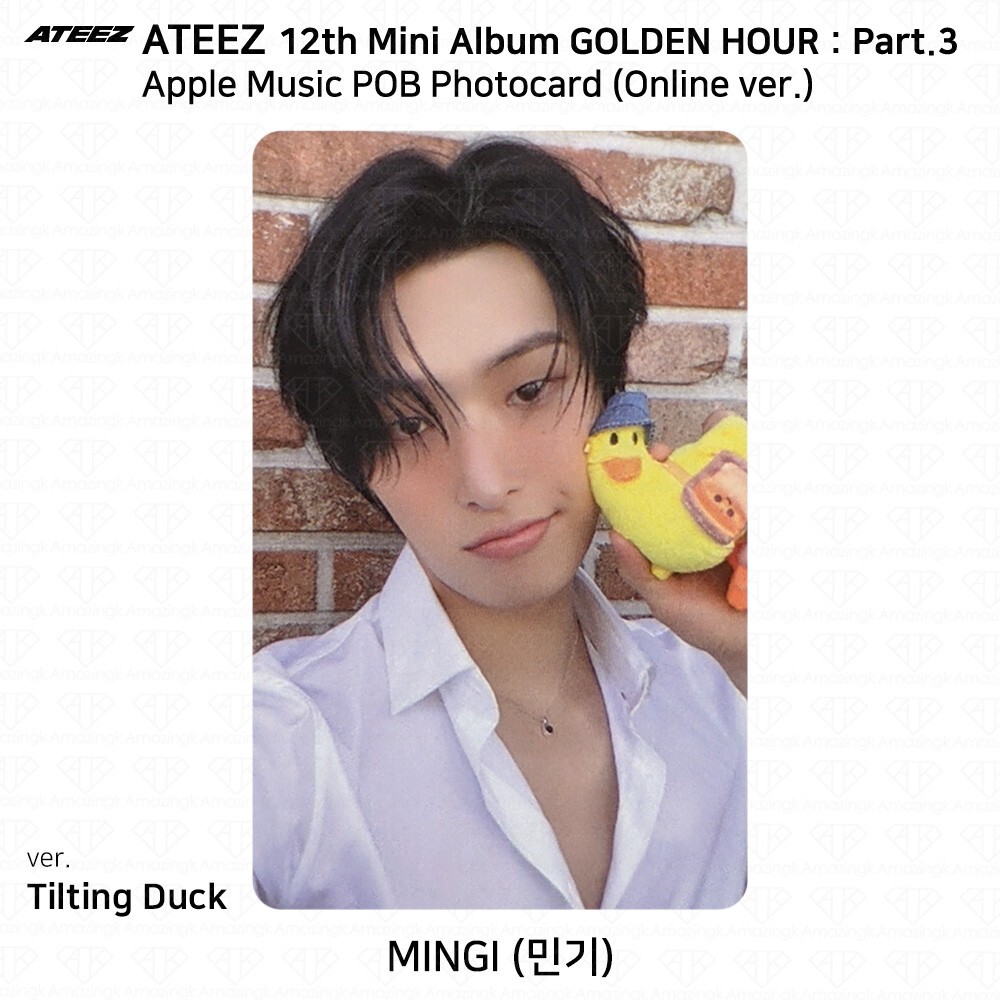 ATEEZ 12th Mini Golden Hour Part.3 Applemusic POB Photocard KPOP K