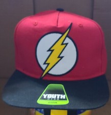 Youth The Flash superhero baseball style hat