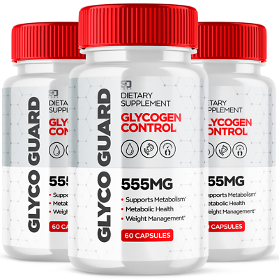 #ad 3 Pack Glyco Guard Blood Sugar GlycoGuard Glycogen Supplement 180 Capsules $59.95