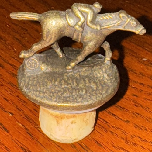 Blantons Horse Bottle Topper Letter N Stopper Top Cork Bourbon Jockey