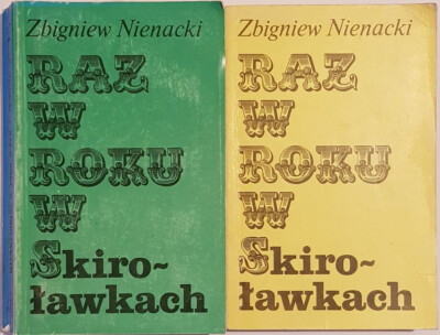 Polish book RAZ W ROKU W SKIROLAWKACH Zbigniew Nienacki SIGNED 1st edition 1983