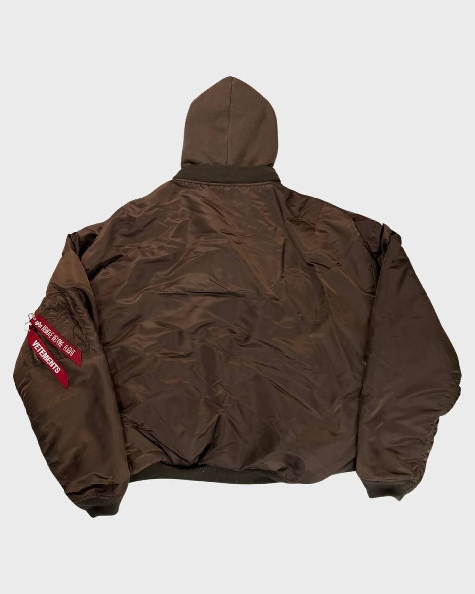 Vetements x Alpha Industries Runway Reversible Hooded Bomber