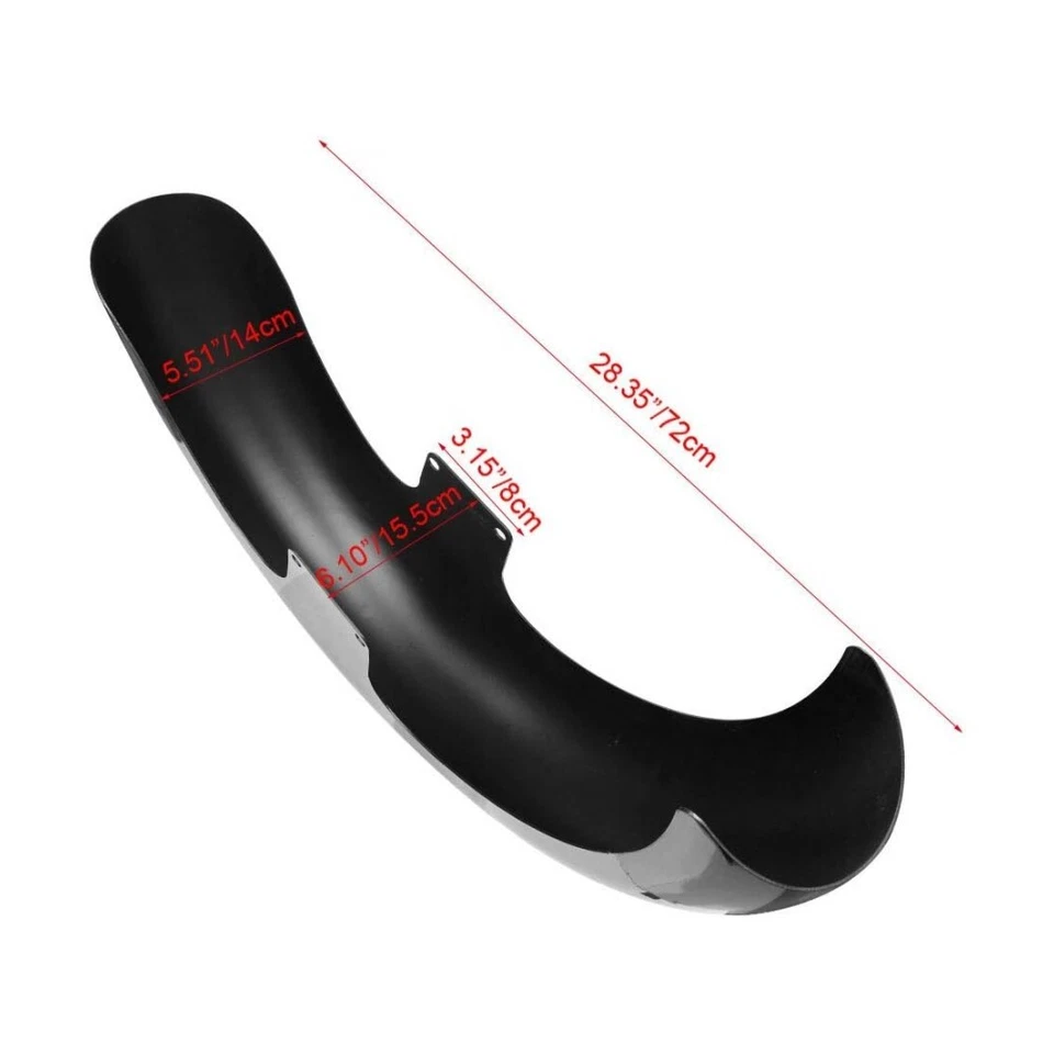 Guardabarros delantero 21" para Harley Touring Street Glide 14-23 excavadora personalizada acero Foto 2 de 4
