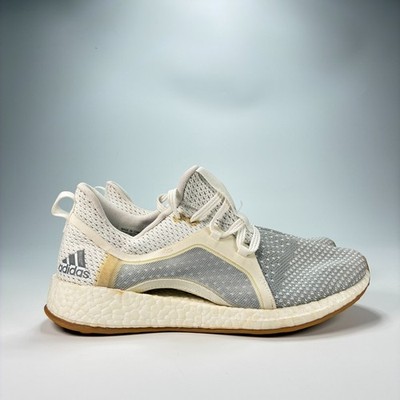 Adidas Pureboost X Clima White Running Shoes Sneakers BB6089 Women's Size 7.5