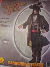Rubies Grand Herritage Collection Caribbean Pirate Costume Sz Std Fits Up To 44
