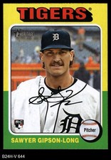 2024 Topps Heritage #644 Sawyer Gipson-Long Tigers RC 8 - NM/MT