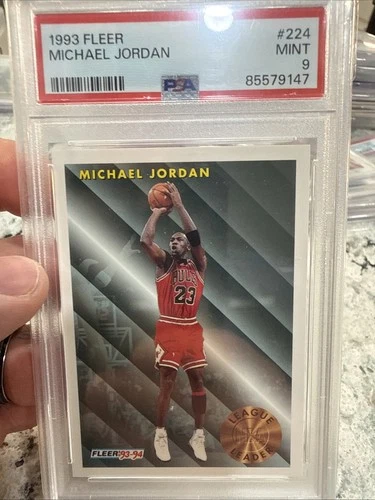 1993 Michael Jordan Fleer #224 PSA 9 Amazing Card For MJ FANS RARE 🔥🔥🔥