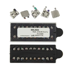 Dental Orthodontic Metal Brackets Braces Roth 018 345 Hooks 5-5 Mini Twin MIM