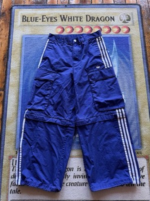 NWOT adidas Adilenium Season 3 Convertible Cargo Pants Purple Wide Leg Men s 32