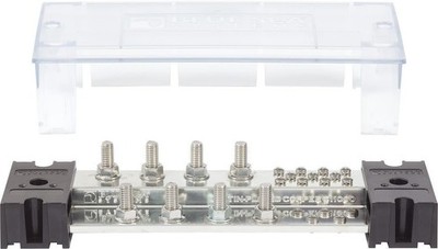 Blue Sea Systems 1990 POWERBAR1000 8 X 3/8 STUD W/CVR, 1000A, Beige