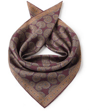 100 Silk men Women 20" Square Scarf neckerchief Wrap paisley purple red SC20-CC