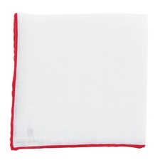 New Fiori Di Lusso White Geometric Pocket Square - x 12" - FL726178 