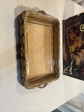 VINTAGE Pyrex "Baker in a Basket" Utility Dish & Woven Basket #2330 