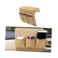 Car Window Armrest Storage Box, Multifunctional Leather Door Side Organizer