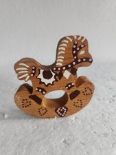 Vintage Handcrafted Wooden Rocking Horse   3  " 3"