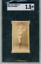 1886-87 N172 Old Judge #288-5 Kid Madden SGC 1.5 