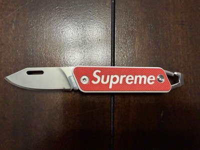 Supreme True Modern Slip Joint Keychain Pocket Knife Red | eBay