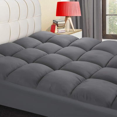 COONP Full XL Mattress Topper, Extra Thick XL-54''x80'', Grey 