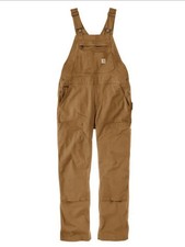 Carhartt Women's Rugged Flex Loose Fit Canvas Bib Overall Size XL Tall 16 18