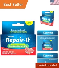 Repair-It Gel Denture Restoration Kit - Safe & Easy Repair for Broken Dentures