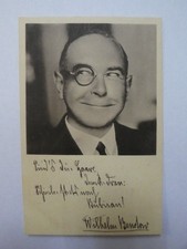 AK Wilhelm Bendow - karta z autografem bez fryzury bez bubisan oryginał podpisana