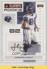 2007 Playoff NFL Playoffs Rookie Red Signatures 65/100 Jordan Kent Auto READ 7l6