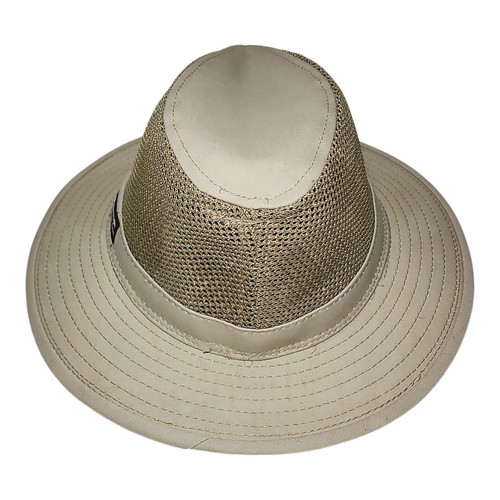 Panama Jack Original Mesh Safari Sun Hat Men's Medium Beige 2 1/2" Brim - Imagen 4 de 11