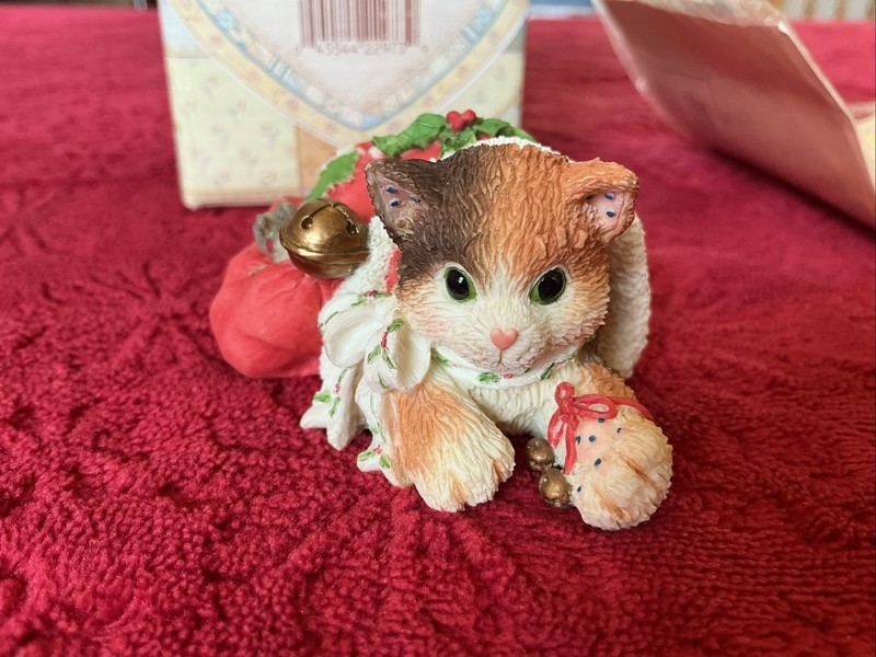 VINTAGE Calico Kittens Enesco “Hats Off To the Holiday’s” No. 178381