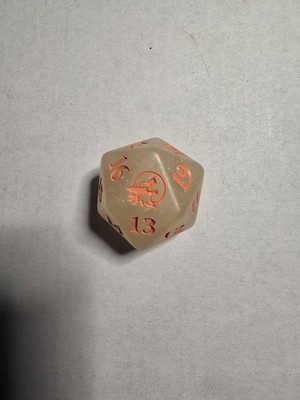 Innistrad Midnight Hunt Die D20 Dice Spindown x1 Oversized Glow in the Dark