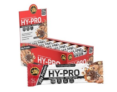 All Stars Hy-Pro Bar, 24 x 100 g Riegel, Chocolate Nut-Crunch