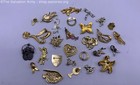 Assortment of Silver & Gold Tone Enamel Costume Brooches — photo 5