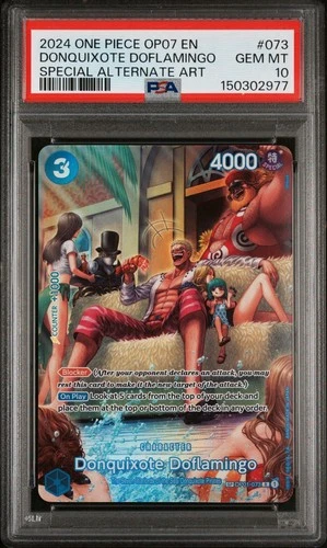 One Piece Donquixote Doflamingo (SP) OP01-073 500 Years in the Future PSA 10 💎
