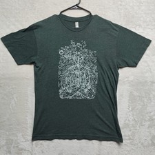Meditation Chakra T-Shirt American Apparel Men Large THE 50/50 Shirt USA Made SS