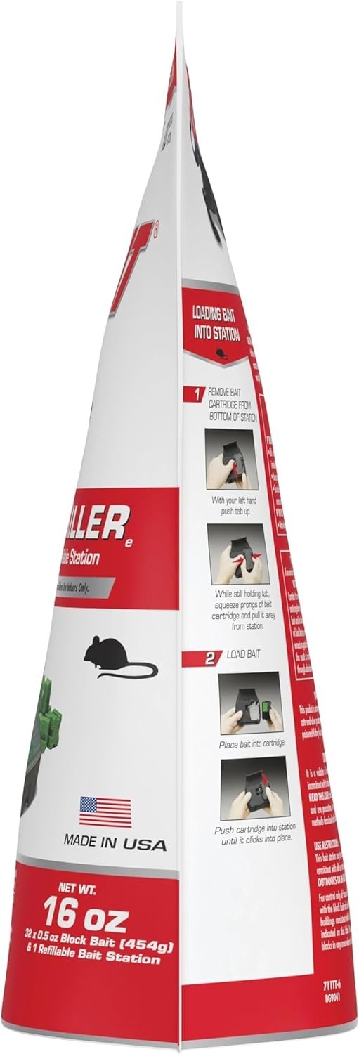 Mouse Mice Rat Killer 32 Blocks Bait Poison Rodent Station Trap Tomcat Control