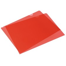 24PCS A4 L Type Folders Red