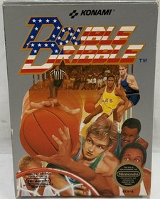 DOUBLE DRIBBLE NINTENDO NES VIDEO GAME COMPLETE WITH ORIGINAL BOX & MANUAL