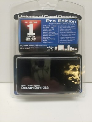 Delkin All-in-One Universal Card Reader Compatible with SDXC, UDMA and SDHC