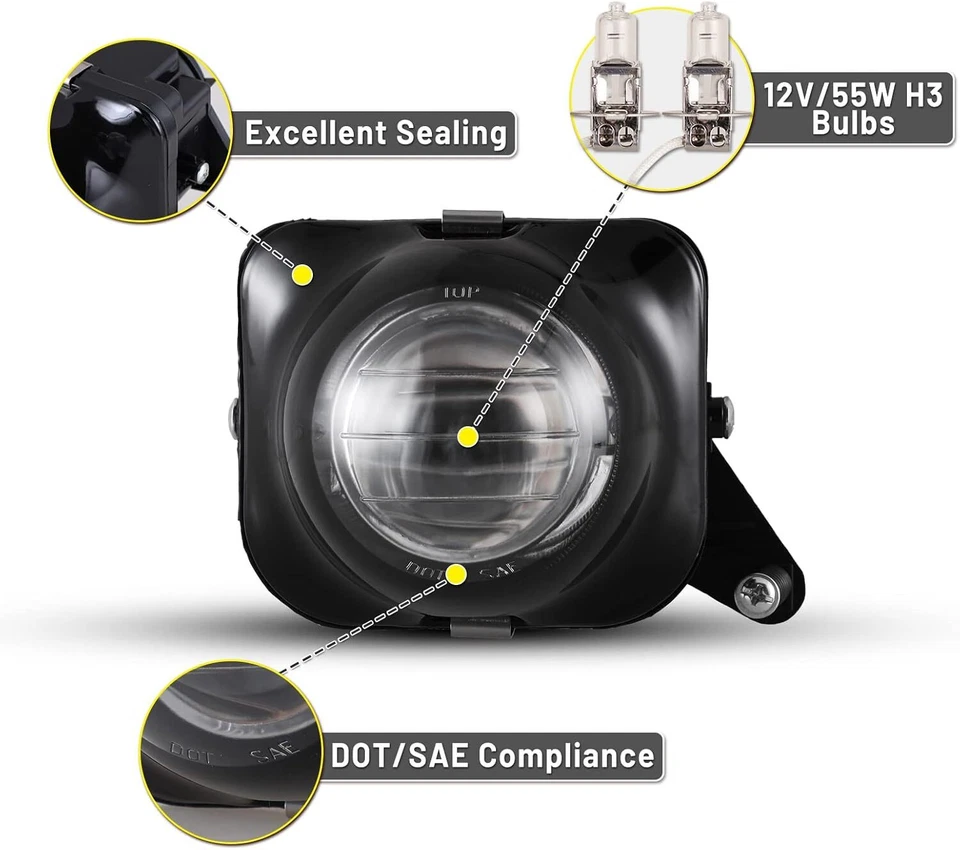 Juego de luces antiniebla transparentes para parachoques Toyota Celica 2000 2001 2002 2003 2004 2005 Foto 3 de 4