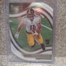 2020 Panini Select Chase Claypool Field Level White Die Cut Rookie Steelers