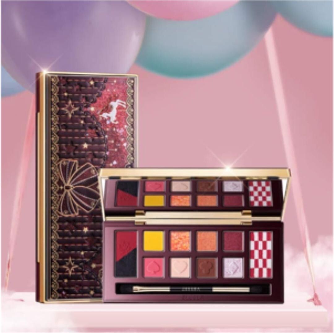 British Museum Dream Land Alice Eye Shadow Palette ZEESEA 01 red