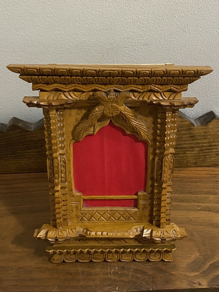 VTG Early 1900s Asian japanese Heavily hand carved wood VTG Early 1900s Asian japanese Heavily hand carved wood