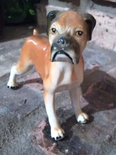 Figurine Dog Pup Ceramic Dog Figurine Boxer Bulldog Puppy Love Enesco